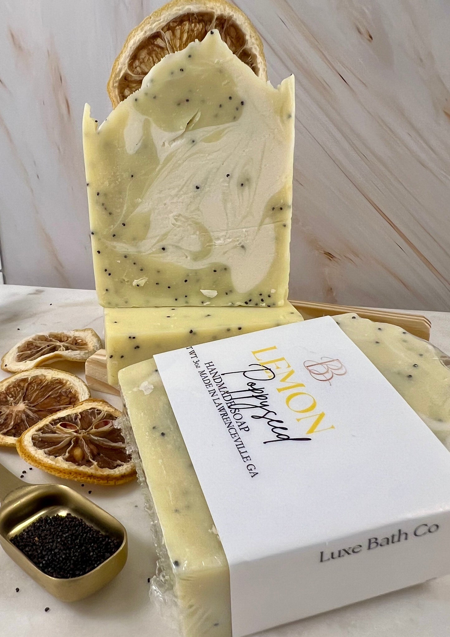 Lemon Poppyseed Scrub Bar