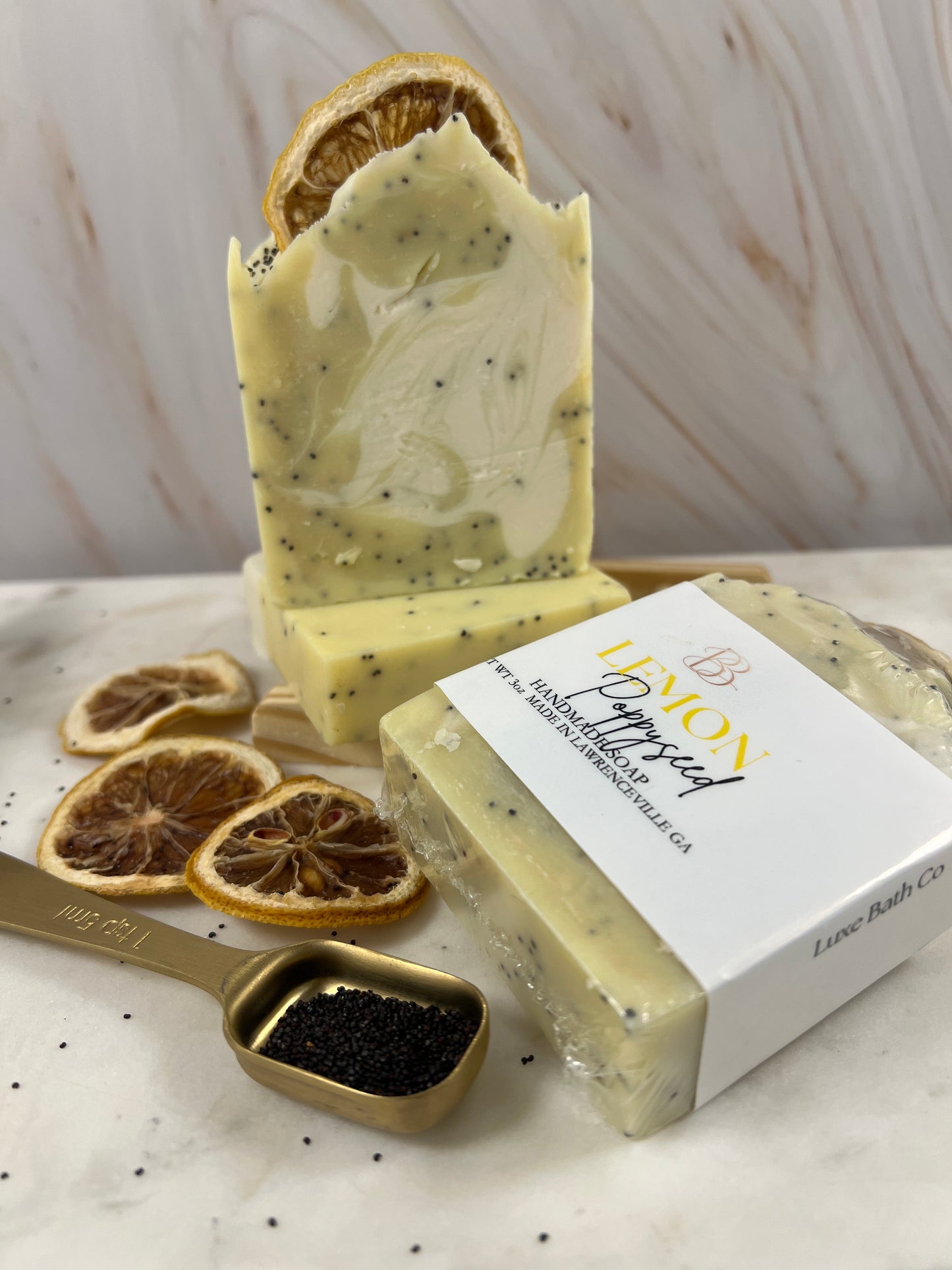 Lemon Poppyseed Scrub Bar
